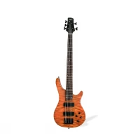 Bajo Eléctrico Activo 5 Cuerdas Blast Marrón Flameado JB-Q015BR 