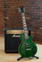 Guitarra Eléctrica Tipo Les Paul Verde Flameada LPGGR