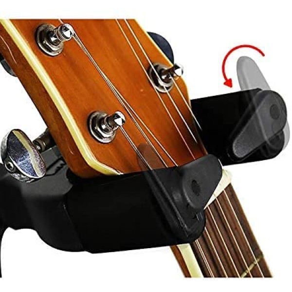 Atriles : Colgador guitarra pared con cierre automático