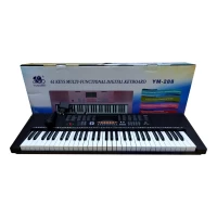 Teclado electronico negro 5 octavas