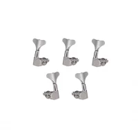 Set Clavijeros Cromados de Bajo 5 Eléctrico 3 +2 