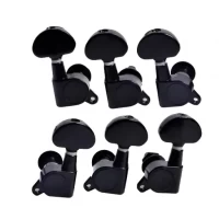 Set de Clavijeros Guitarra Eléctrica acústica  Negros 3 + 3