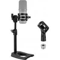 Atril de Microfono de Mesa con Base Metalica y Holder Extra TMSEH