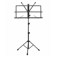 Atril para Partituras Plegable y Regulable en Altura Negro P-011