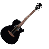 Guitarra Electroacústica Cutaway Negra Ibanez AEG50