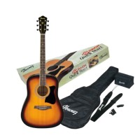 Pack Guitarra acústica Ibanez sunburst