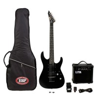 Pack Guitarra Eléctrica M-10 LTD Black Satin LMPACKBLKS