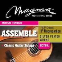 Set de Cuerdas de Guitarra Clásica Profesional Serie Assemble Tensión Media Magma GC110A 