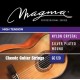 Set de Cuerdas Guitarra Clásica Nylon y Entorchado Plateado Tensión Alta Magma GC120