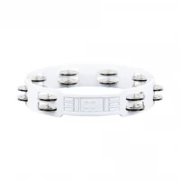 Pandero Meinl Headliner Tour 10" Doble Hilera Blanco HTT10WH 