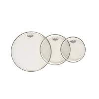 Set de Parches Remo Emperor Clear 10", 12" y 14" PP-0982-BE