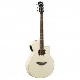 Guitarra Electroacústica Yamaha Vintage White APX600