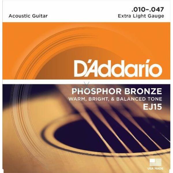 Cuerdas de guitarra acustica EJ15 D'Addario Extra Light